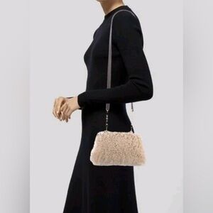 Tory Burch Cleo small shearling bag